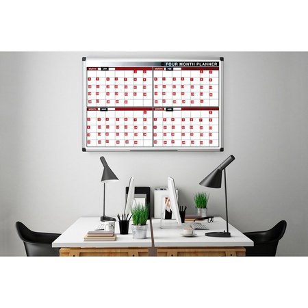 Mastervision Magnetic Monthly Calendar Characters, 12/BG, Black BVCFM1108